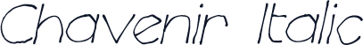 Chavenir Italic