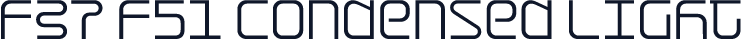 F37 F51 Condensed Light