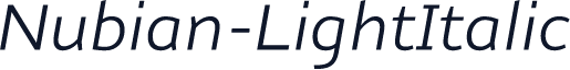 Nubian-LightItalic