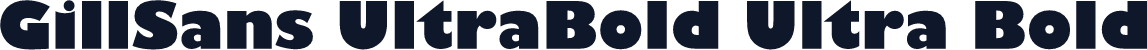 GillSans UltraBold Ultra Bold
