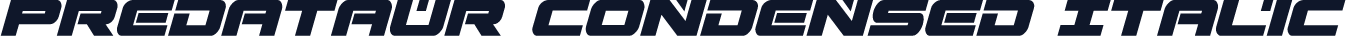 Predataur Condensed Italic
