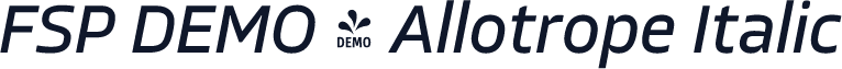 FSP DEMO - Allotrope Italic