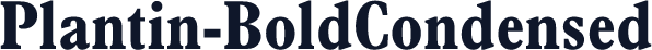 Plantin-BoldCondensed