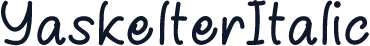 YaskelterItalic