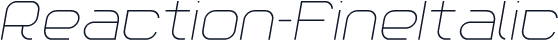 Reaction-FineItalic