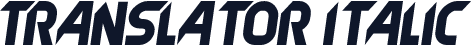 Translator Italic
