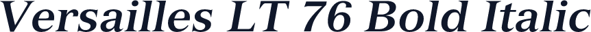 Versailles LT 76 Bold Italic