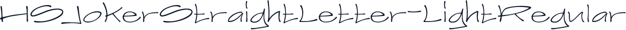 HSJokerStraightLetter-LightRegular