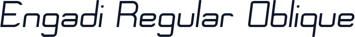 Engadi Regular Oblique