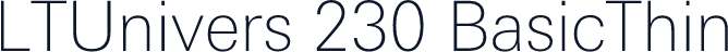 LTUnivers 230 BasicThin
