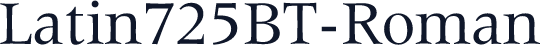 Latin725BT-Roman