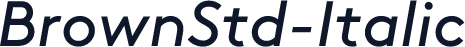 BrownStd-Italic