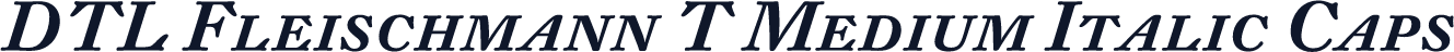 DTL Fleischmann T Medium Italic Caps