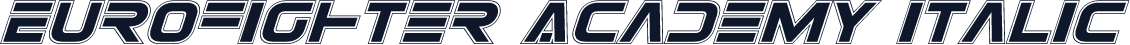 Eurofighter Academy Italic