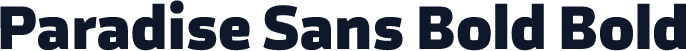 Paradise Sans Bold Bold