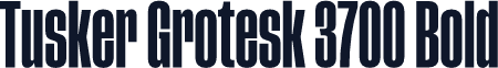 Tusker Grotesk 3700 Bold