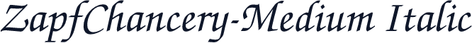 ZapfChancery-Medium Italic