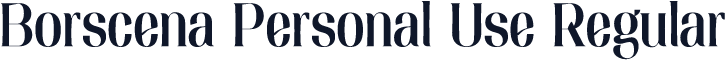 Borscena Personal Use Regular