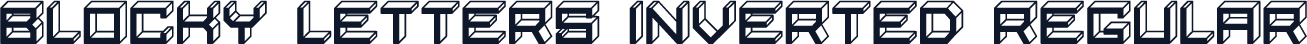 Blocky Letters Inverted Regular