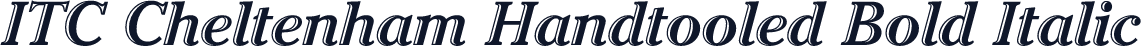 ITC Cheltenham Handtooled Bold Italic