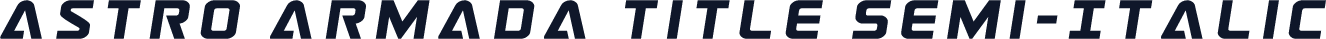 Astro Armada Title Semi-Italic