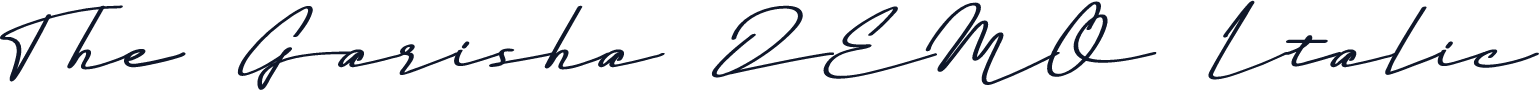 The Garisha DEMO Italic