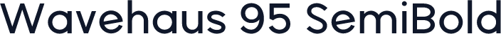 Wavehaus 95 SemiBold