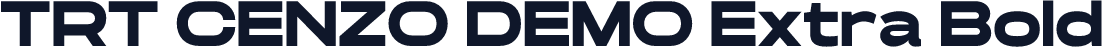 TRT CENZO DEMO Extra Bold