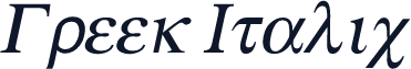 Greek Italic