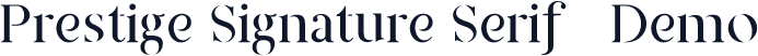 Prestige Signature Serif - Demo