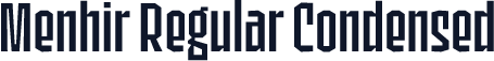 Menhir Regular Condensed