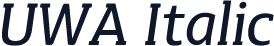 UWA Italic