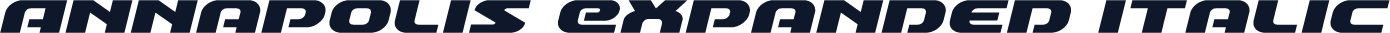 Annapolis Expanded Italic