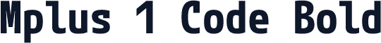 Mplus 1 Code Bold
