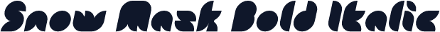 Snow Mask Bold Italic