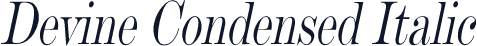 Devine Condensed Italic