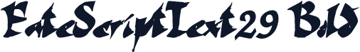 FateScriptText29 Bold