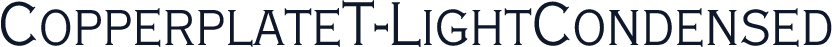 CopperplateT-LightCondensed
