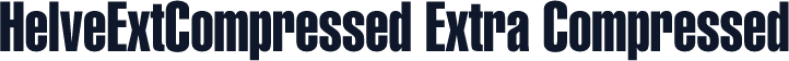 HelveExtCompressed Extra Compressed