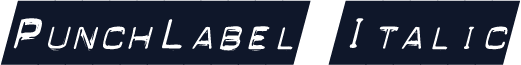 PunchLabel Italic