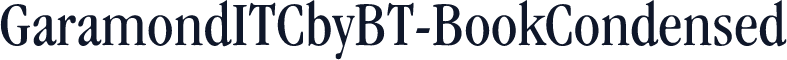 GaramondITCbyBT-BookCondensed