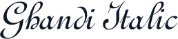 Ghandi Italic
