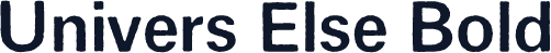 Univers Else Bold