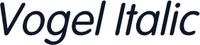 Vogel Italic