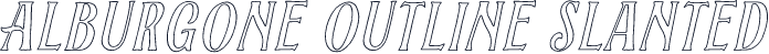 Alburgone Outline Slanted