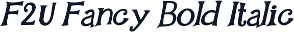 F2U Fancy Bold Italic