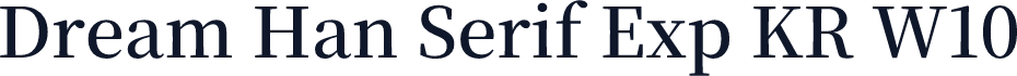 Dream Han Serif Exp KR W10
