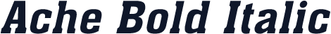 Ache Bold Italic