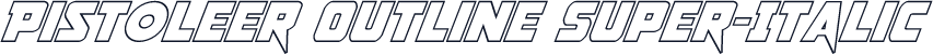 Pistoleer Outline Super-Italic