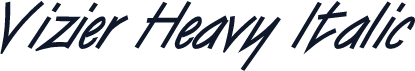 Vizier Heavy Italic